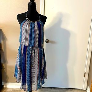Blue halter top dress (brand new)